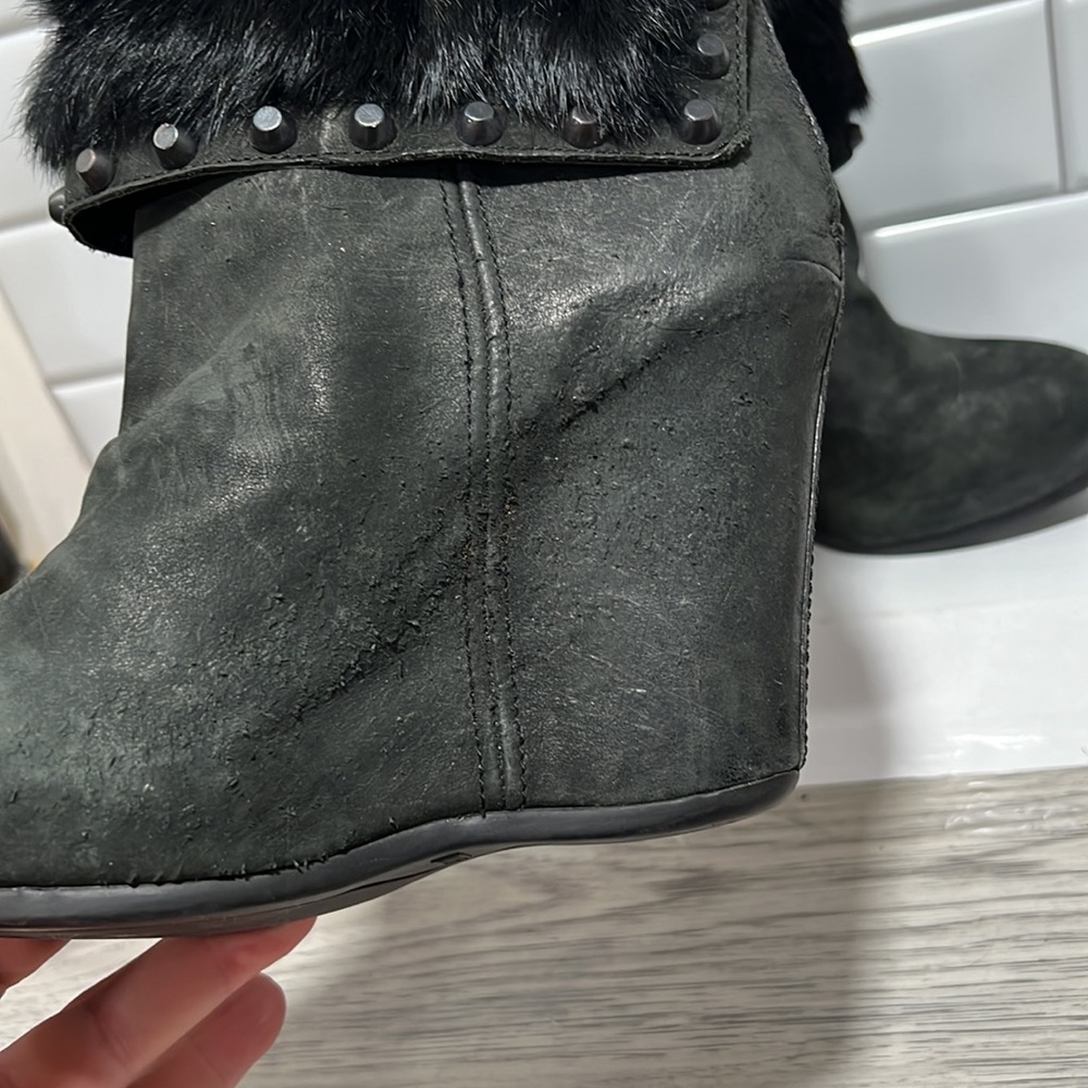Ash Uranus wedged heel ankle boots sz.37.5 - Picture 6 of 11
